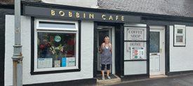 Bobbin Cafe shop front - after photo