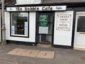 Bobbin Cafe shop front - before photo