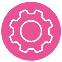 Vector graphic of a cog