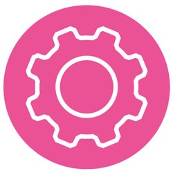 Vector graphic of a cog