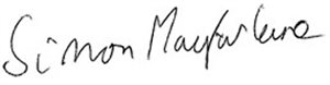 Signature of Simon Macfarlane, UNISON Scotland