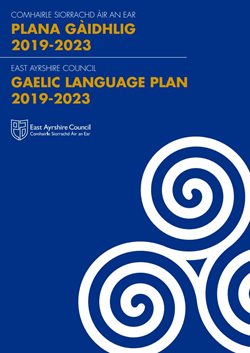 Gaelic Language Plan 2019-2023