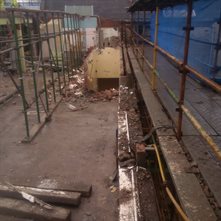 Roof at Galston site