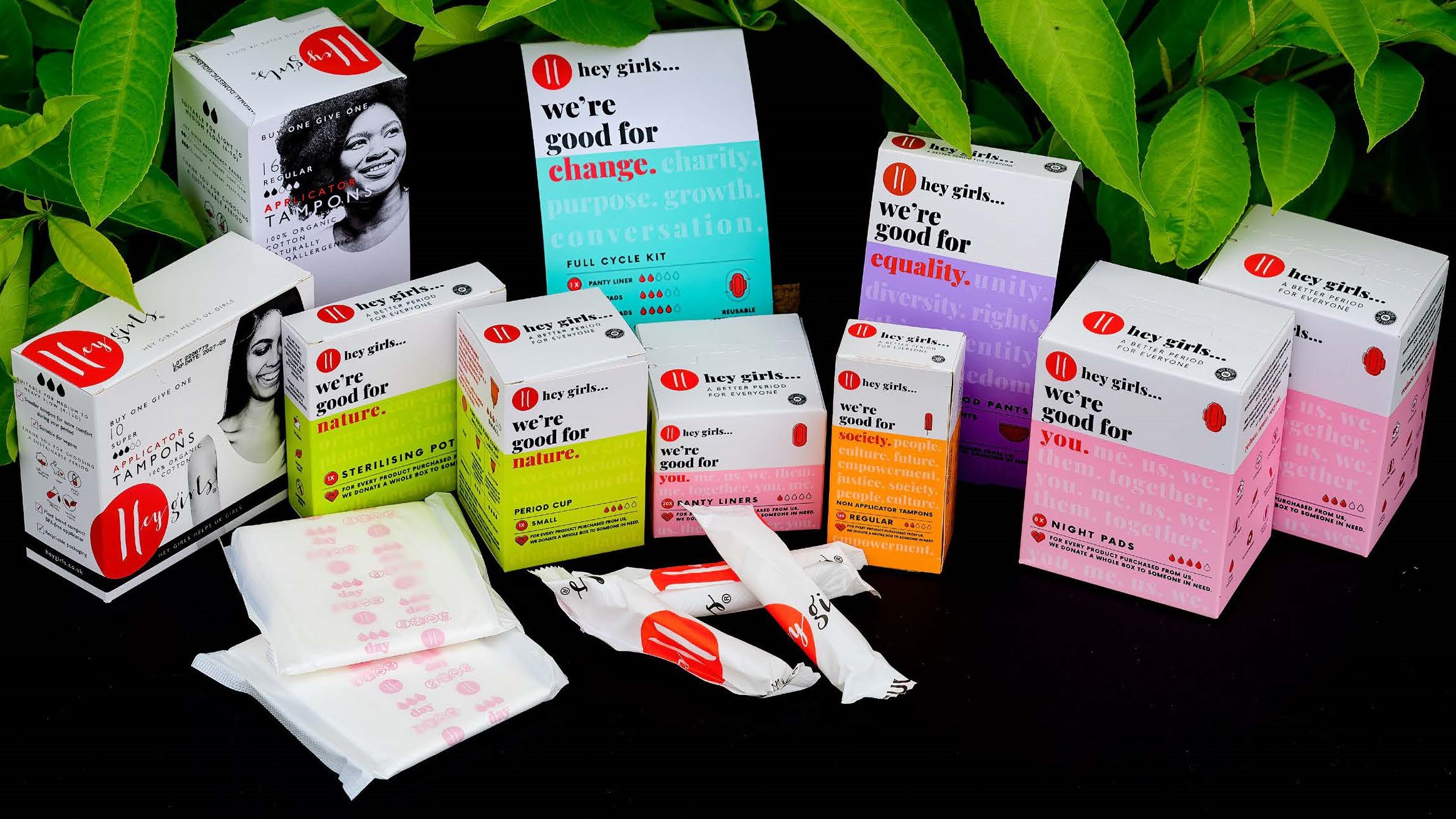 Packaging for 'hey girls' training pack