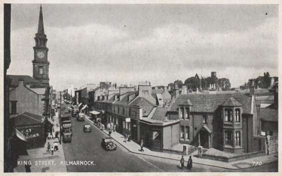 The impressive spire of the new King Street United Presbyterian Church completed in 1833