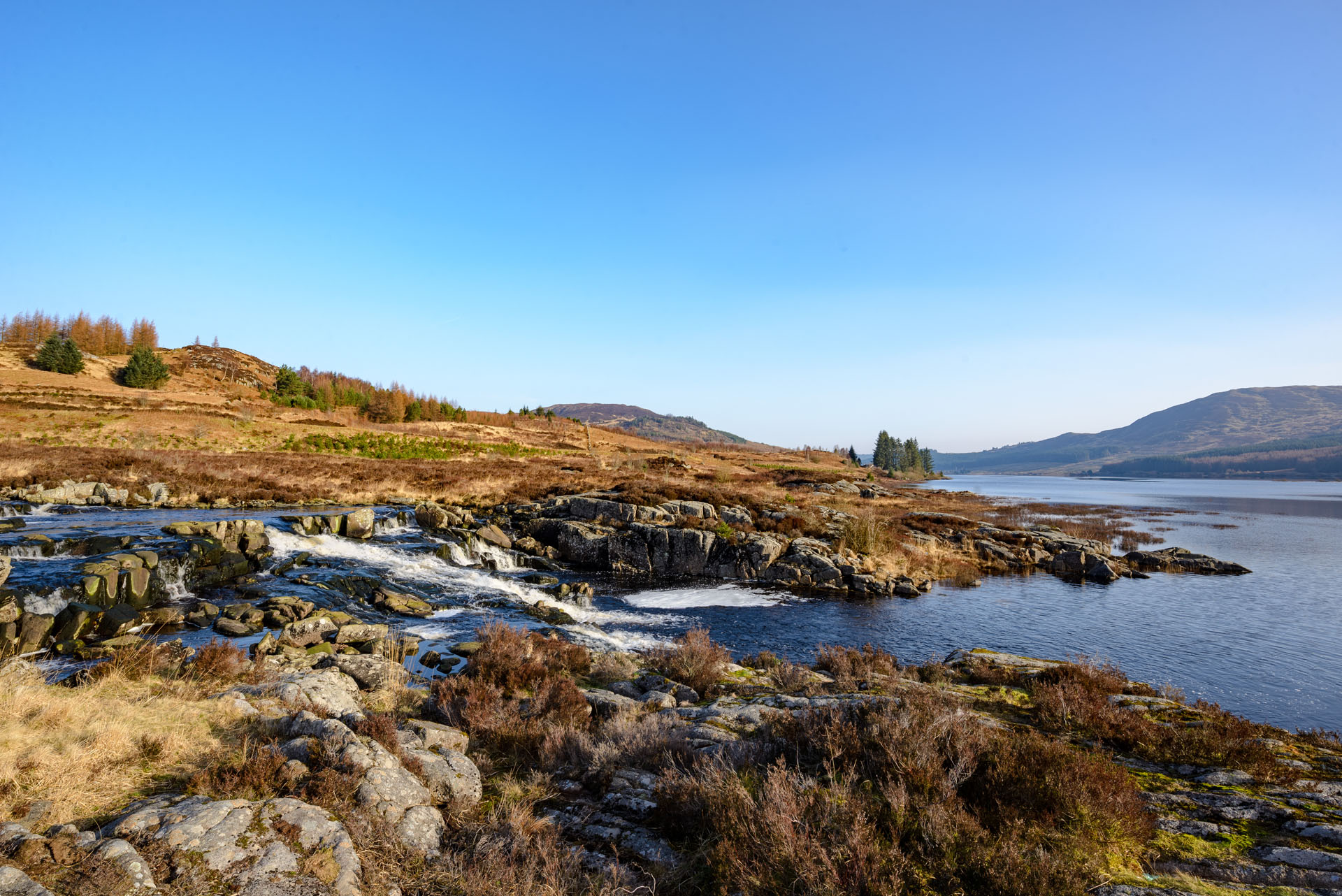 Loch Doon waterfall