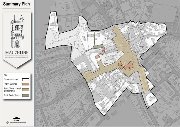 Mauchline Conservation Area Summary Map