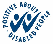 Positive about disabled people logo